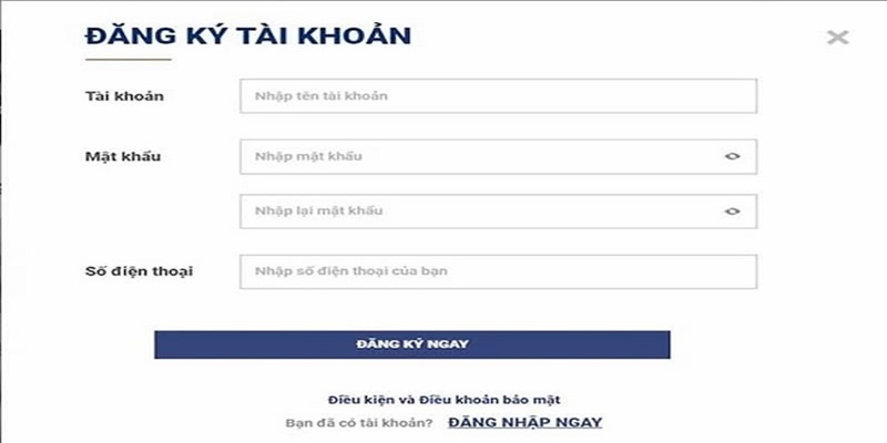 Tiến hành điền đầy đủ thông tin khi mở tài khoản mới tại 79sodo